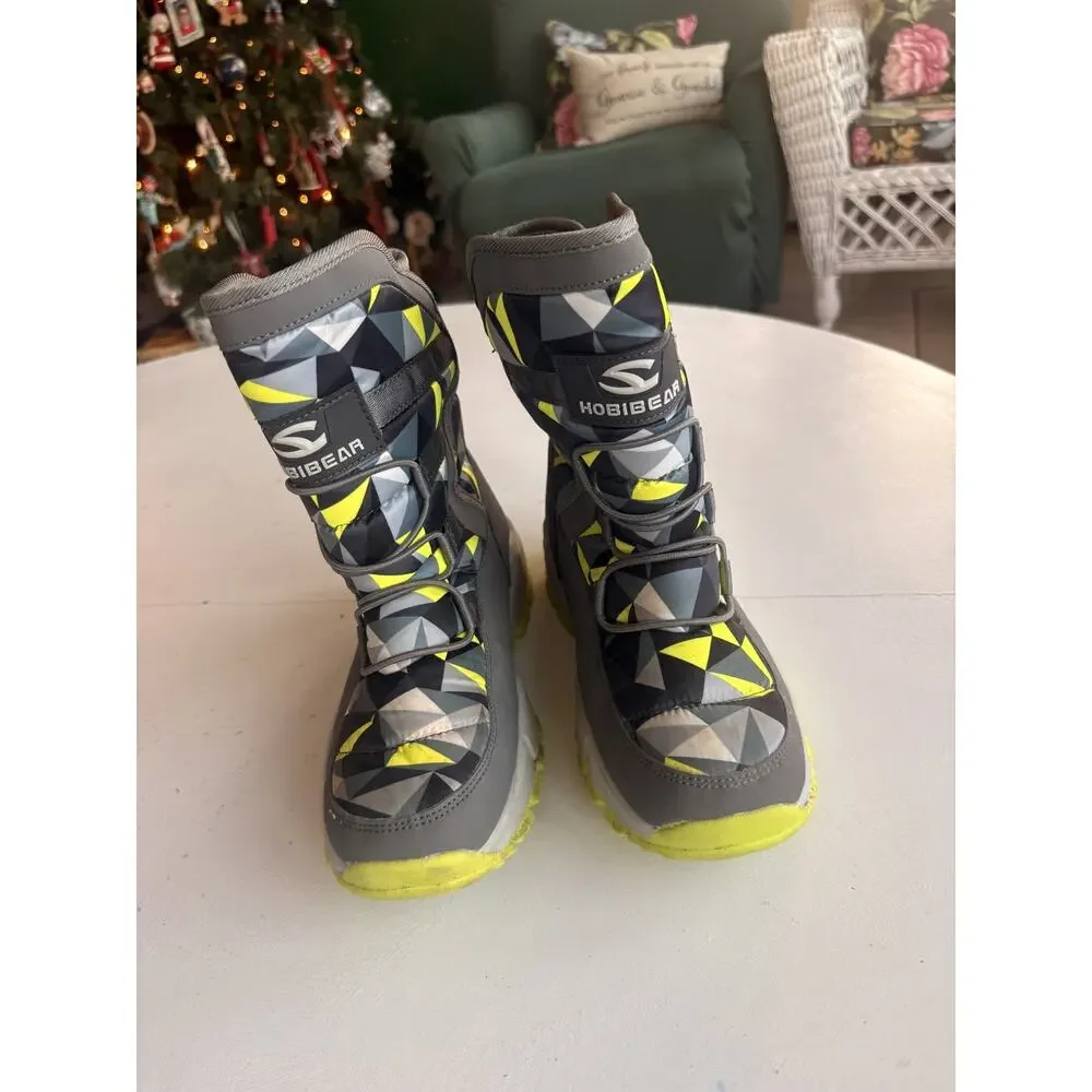 Hobibear Kids Faux Fur Lined Waterproof Boots AW3771 Size 39 8.5